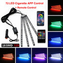 NLpearl APP Car Interior Ambient Light Neon LED Strip Foot Light with USB Wireless Remote Music Auto Atmosphere Decorative Lamp