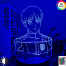 Led Light Anime Attack on Titan Armin Arlert for Bedroom Decor Night Light Kids Birthday Gift Manga Shingeki No Kyojin 3d Lamp