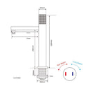 Deck Mount Water Faucet Mixer Tap Single Knurled Handle One Hole Hot Cold Washbasin Bathroom Basin Swivel Knurling Knob Design