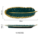 Luxury Storage Tray Ceramic Jewelry Decorative Serving Tray Set Cake Dessert Tableware Varieties Plate Dining Dish Organizer