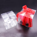 50Pcs/Set Candy Box Packaging Gift Birthday Wedding Favor Chocolate Event Sweet Bags Jewelry PVC Clear Wholesale Boxes Business