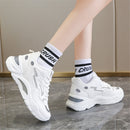 New 2022 Winter Vulcanized Snow Boots Women Pu Leather Sport Shoes Female Outdoor Cotton-padded Shoes Warm Sneakers White Pink