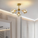 Modern Ceiling Chandelier Nordic Simplicity Copper Hanging lights Bedroom LED Decoration lighting indoor aisle illumination