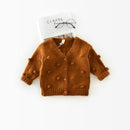 HoneyCherry Baby Girl Sweater Winter HandBall Sweater Cardigan Jacket Girl Girls Sweater Fall Clothes For Toddler Girls