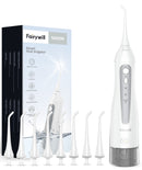 Fairywill电动声波牙刷和冲牙器 USB充电 防水 5种模式 3个刷头 牙刷牙齿清洁器