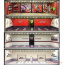 GEECHAN 1:64 Diorama Display Cabinet Bright Model Carport JDM Nissan LBWK  MPOWER LAMBO USB LED lights Finished