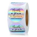 500pcs Round Labels Kraft Paper Thank You Sticker Dragees Candy Bag Flower Gift Box Cake Boxes and Packaging Wedding Stickers