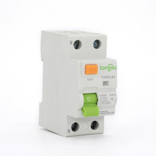 TORD5-63 2P 63A 30mA A/AC 型剩余电流断路器 RCCB
