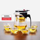 Tea Pots Heat Resistant Glass Tea Pot Tea Infuser Chinese Kung Fu Tea Set Kettle Coffee Glass Maker Convenient Office Tea Sets