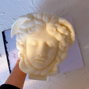 Medusa Bust Candle Mold Greek Sculpture Body Face Snake Hair Figure Wax Candles Silicone Mould