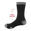YUEDGE Men's Wick Thick Cushion Cotton Crew Sports Athletic Hiking Socks Winter Warm Socks For Male (5 Pair/Packs)