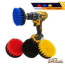 4pcs Scrubber Brush Set Electric Cleaning Brush for shower bathroom Car Leather Plastic Wooden Furniture Cleaning Kit