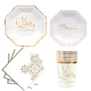 Ramadan Decoration eid mubarak Disposable Tableware Paper Plate Cup Islamic Muslim Party Eid al-fitr Ramadan Mubarak Supplies