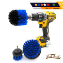 3Pcs/Set Electric Brush power scrubber Bathroom Surfaces Tub, Shower, Tile and Grout All Purpose Power Scrubber Cleaning Kit