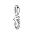 BELAWANG DIY Silver Beads Fit Original Charm Bracelet 925 Sterling Silver Charm Enamel Lotus Flower Bead Fashion Jewelry