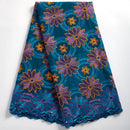 Swiss Voile Cotton Lace Fabric African 2021 Embroidery African Cotton Voile Lace Dubai Style For Everying Wedding Party 2491A