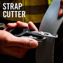 Multifunction Emergency Multi-tool Shears with Strap Cutter and Glass Breaker Black ith Strap Cutter Safety Hammer Dropship