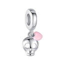 BELAWANG DIY Silver Beads Fit Original Charm Bracelet 925 Sterling Silver Charm Enamel Lotus Flower Bead Fashion Jewelry