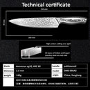 GRANDSHARP 67 Layers Japanese Damascus Knife Damascus Chef Knife 8 Inch VG-10 Blade Damascus Kitchen Knives Pakka Handle PRO NEW