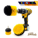 3Pcs/Set Electric Brush power scrubber Bathroom Surfaces Tub, Shower, Tile and Grout All Purpose Power Scrubber Cleaning Kit