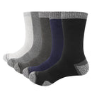 YUEDGE Men's Wick Thick Cushion Cotton Crew Sports Athletic Hiking Socks Winter Warm Socks For Male (5 Pair/Packs)