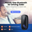 UGREEN Bluetooth Receiver aptX HD Wireless Bluetooth 5.1 Car Adapter Portable Wireless Audio Adapter 3.5mm Aux with Microphone