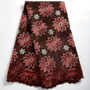 Swiss Voile Cotton Lace Fabric African 2021 Embroidery African Cotton Voile Lace Dubai Style For Everying Wedding Party 2491A