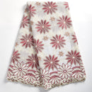Swiss Voile Cotton Lace Fabric African 2021 Embroidery African Cotton Voile Lace Dubai Style For Everying Wedding Party 2491A