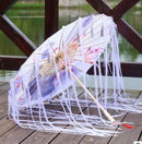 Silk Cloth Lace Umbrella Women Costume Photography Props Tasseled Umbrella Yarned Chinese Classical Oil-paper Umbrella Parasol
