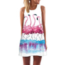 ECOBROS 2020 New Women Summer Dress casual sleeveless Loose floral print mini dresses plus size woman clothing dress vestidos