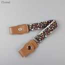 Child Kids Buckle-Free Elastic Belt No Buckle Stretch Canvas Belt For Boys Girls Adjustable Children Belts For Jeans Pants