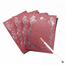 Coloffice 4PCs/Pack Retro Hot Stamping Envelope Paper Stationery Beautiful Romantic Pattern Creative Love Letter Stationery