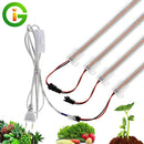 LED Grow Light 220V Full Spectrum LED Bar Lamp for Plants High Luminous Efficiency 8W 50/30cm for Grow Tent Greenhouses Flowers