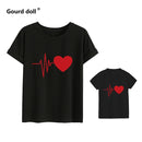Cute Family Look Matching Clothes Mommy And Me Tshirt Mother Daughter Son Outfits Women T-shirt mom and me clothes