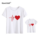 Cute Family Look Matching Clothes Mommy And Me Tshirt Mother Daughter Son Outfits Women T-shirt mom and me clothes