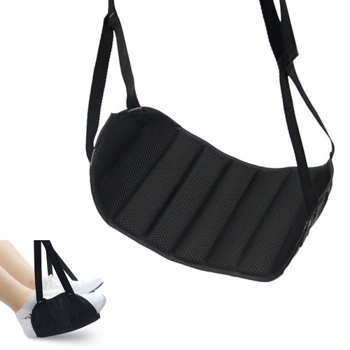 Portable Travel Airplane Footrest Hammock Made With Premium Memory Foam Foot Resting Hammock For Travel Office Home