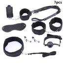 Erotic Sex Toys For Adult Game Leather Erotic BDSM Sex Kits Bondage Handcuffs Sex Game Whip Gag Nipple Clamps  SM Bdsm Toys