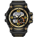 SMAEL Men Military Watch 50m Waterproof Wristwatch LED Quartz Clock Male relogios masculino 1617 Digital Sports Watches Men's