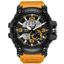 SMAEL Men Military Watch 50m Waterproof Wristwatch LED Quartz Clock Male relogios masculino 1617 Digital Sports Watches Men's