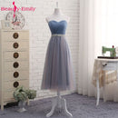 Hot V Neck Bridesmaid Dresses long for Women Elegant 2020 A Line Sparkly Tulle Pink Party Dress for Wedding Party Plus Size