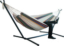 200*150cm Indoor/Outdoor Camping Hammock Hanging Chair Durable Comfort Thick Canvas Stripe Hammocks Swing Chairs without Shelf