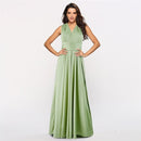 Sexy Long Dress Bridesmaid Formal Multi Way Wrap Convertible Infinity Maxi Dress Navy Blue Hollow Out Party Bandage Vestidos