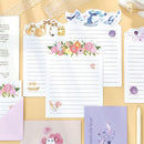 9 Pcs/set Cute 3 Envelopes + 6 Letter Papers Whale Cat Planet Flowers Envelope Letter Set Writing Paper Gift Stationery