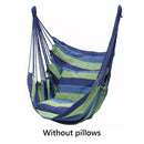 Portable Hammock Chair Hanging Rope Chair Swing Chair Seat  for Travel Camping Garden Indoor Outdoor Hammock Swings Furniture