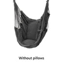 Portable Hammock Chair Hanging Rope Chair Swing Chair Seat  for Travel Camping Garden Indoor Outdoor Hammock Swings Furniture