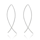 2019 Fashion Earrings Punk Simple Gold Silver Color Long Section Tassel Pendant Size Circle Earrings For Ladies Gifts Wholesale