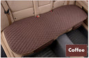 Flax Car Seat Cover Four Seasons Front Rear Linen Fabric Cushion Breathable Protector Mat Pad Auto Accessories Universal Size