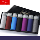 7PCS/Lot  Men Panties Shorts Underwear Boxer Shorts Men's sexy underwear High quality men's underwear Pouch
