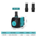 3W 6W 10W 15W 25W Ultra-Quiet Submersible Water Fountain Pump Filter Fish Pond Aquarium Water Pump Tank Fountain 220V-240V