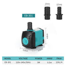 3W 6W 10W 15W 25W Ultra-Quiet Submersible Water Fountain Pump Filter Fish Pond Aquarium Water Pump Tank Fountain 220V-240V